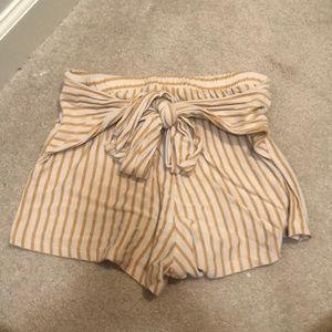 Yellow striped shorts